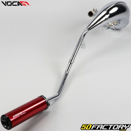 scarico Beta RR 50 (da 2021) Voca Cross Rookie cromo rosso silenzioso