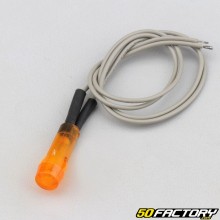 Mini-Kontrolllampe 12V 7mm anpassbar, orange 