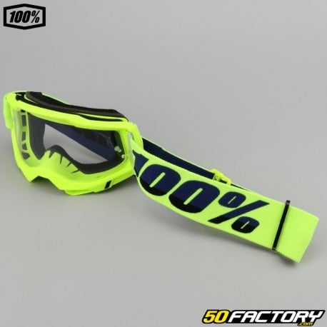 Masque 100% Accuri 2 jaune fluo écran clair