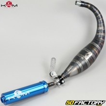 Exhaust pipe AM6 Minarelli KRM Pro Ride 70/78cc muffler full blue