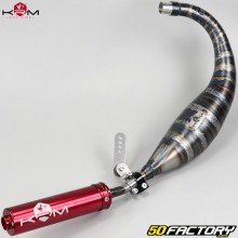 Exhaust pipe AM6 Minarelli KRM Pro Ride 80/90cc muffler full red