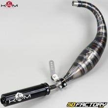 Terminale scarico AM6 Minarelli KRM Pro Ride 80/90cc Silenziatore nero