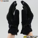 Guantes de calle de mujer Ixon MS Motocicleta homologada Mig WP Lady CE negra