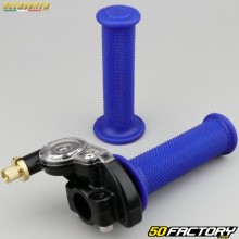Gas handle complete with Accossato coverings Racing blue