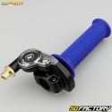 Gas handle complete with Accossato coatings Racing blue