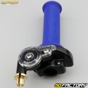 Gas handle complete with Accossato coatings Racing blue