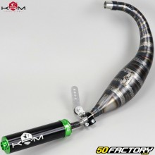 Terminale scarico AM6 Minarelli KRM Pro Ride 80/90cc Silenziatore verde