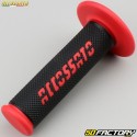Gas handle complete with Accossato coatings Racing semi-embossed black and red