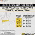 Guantes de calle de mujer Ixon MS Motocicleta homologada Mig WP Lady CE negra