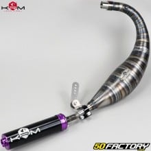 Terminale scarico AM6 Minarelli KRM Pro Ride 90/100cc Silenziatore viola