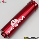Escape Derbi  KRM Pro Ride  XNUMX/XNUMXcc silenciador totalmente vermelho