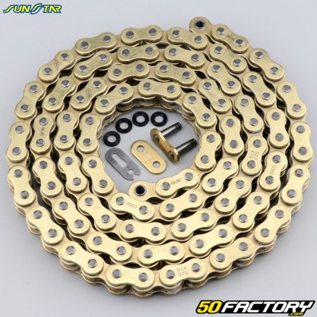 520 verstärkte Kette (O-Ringe) 114 Glieder Sunstar XTG-Gold