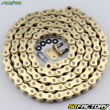 520 catena rinforzata (o-ring) 114 maglie Sunstar XTG oro