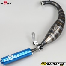 Exhaust pipe Derbi KRM Pro Ride 80/90cc muffler full blue