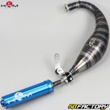 Exhaust pipe Derbi KRM Pro Ride 90/100cc muffler full blue