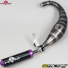 Exhaust pipe Derbi KRM Pro Ride 90/100cc muffler purple