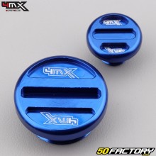 Bouchons de carter d'allumage Kawasaki KXF 250 (2004 - 2010), Suzuki RM-Z (2004 - 2006) 4MX bleus