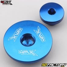 Bouchons de carter d'allumage Yamaha YZF 250 (2001 - 2013)... 4MX bleus