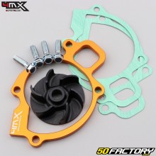 Cale et turbine de pompe à eau KTM EXC 250 (2002 - 2003), SX 400 (2000 - 2004)... 4MX orange (kit gros débit)