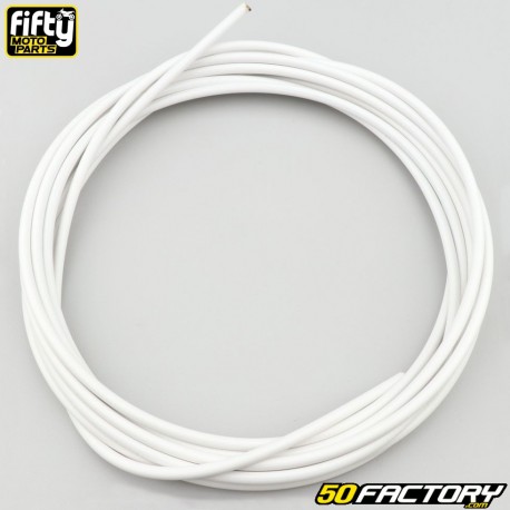 Cubierta del cable de gas, starter, descompresor y freno Fifty blanco 5 mm (5 metros)