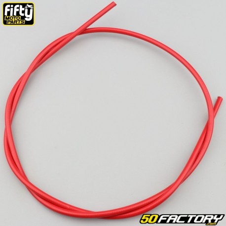 Cubierta del cable de gas, starter, descompresor y freno Fifty rojo 5 mm (1 metro)