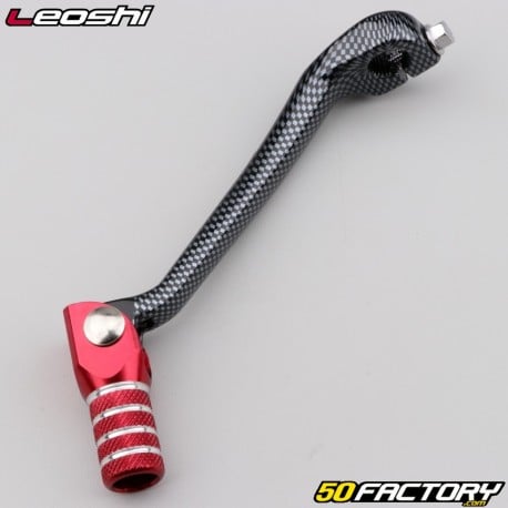 Honda CRF 450 R gear selector (2011 - 2016), RX 450 (2005 - 2017) Leoshi carbon and red