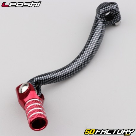 Gear selector Yamaha YZF450 (2006 - 2013) Leoshi red and carbon