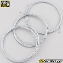 Cables and gas ducts, starter, decompressor and brakes Peugeot 103 Fifty white (kit)