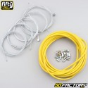 Cables y conductos de gas, starter, descompresor y frenos Peugeot 103 Fifty amarillo (kit)