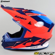 Casque cross Kenny Track rouge fluo