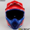 Capacete cross Kenny Track néon vermelho