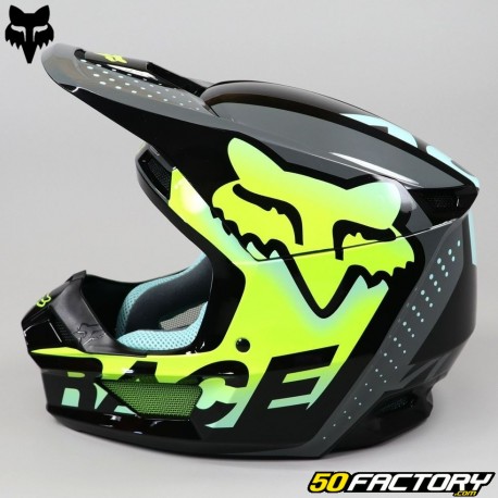 Helmet cross Fox Racing V1 Trice turquoise blue