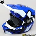 Crosshelm Fox Racing V1 Lux blau