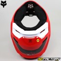 Casco cross Fox Racing V1 Lux rosso fluo