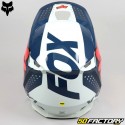 Cross Helmet Fox Racing V1 Fluo orange and gray Trice