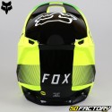 Casco cross Fox Racing V1 Ridl amarillo neón