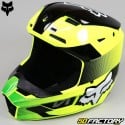 Casco cross Fox Racing V1 Ridl giallo neon