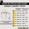 Helm cross Fox Racing V1 Schwarze Plaic