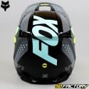 Capacete cross criança Fox Racing V1 Trice azul turquesa