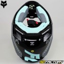 Capacete cross criança Fox Racing V1 Trice azul turquesa