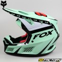 Casco cross Fox Racing V3 RS Dvide verde