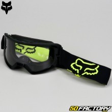 Masque Fox Racing Main Stray noir et jaune fluo