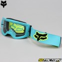 Masque Fox Racing Main Stray taille enfant turquoise écran clair