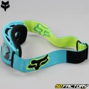 Masque Fox Racing Main Stray taille enfant turquoise écran clair