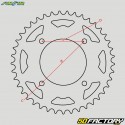 Crown 52 aluminum teeth 420 Kawasaki KX 80, 85, 100, Suzuki RM 100 Sunstar