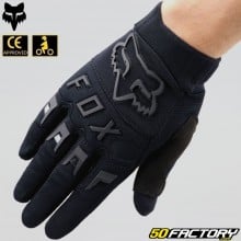 Gloves cross Fox Racing Dirtpaw CE approved black motorcycle