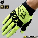 Gloves cross Fox Racing Dirtpaw fluorescent yellow CE approved