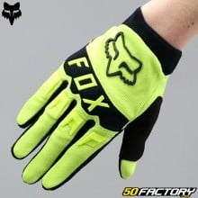 Gloves cross child Fox Racing Dirtpaw neon yellow