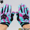 Gloves cross Fox Racing 180 turquoise Nuklr