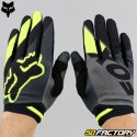 Gants cross Fox Racing 180 Xpozr gris et jaunes fluo